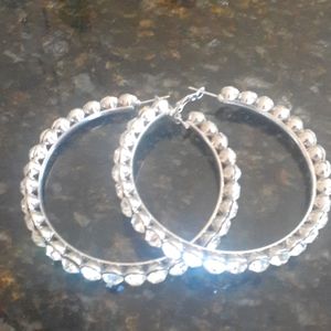 Crytal hoops earings